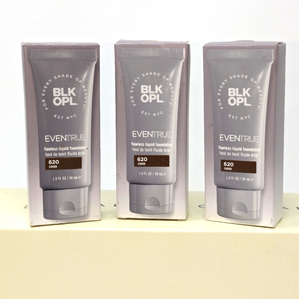 BLK OPL Even True Flawless Liquid Foundation, 620 Carob New In Box 3 Pack